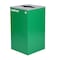 Alpine Industries 87 Gal. 3-Stream Steel Blue Cans & Bottles, Green Compost, and Black Commercial Trash Can Station ALP4450-BLK-KIT25 - alternate 8